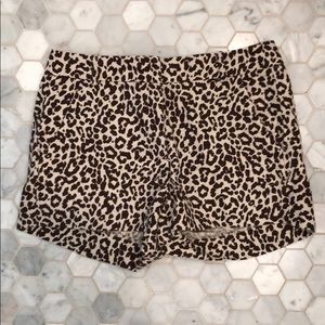 Leopard Jcrew shorts